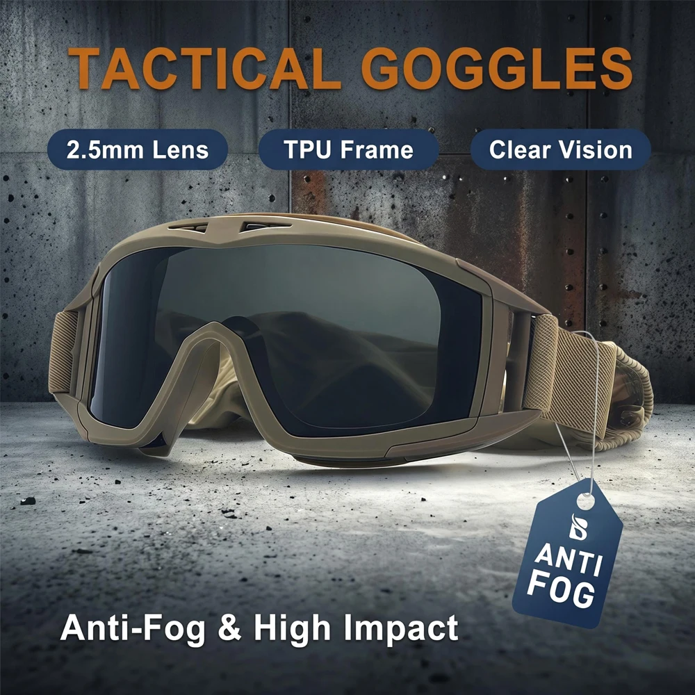 Gaming Glasses Uv - Óculos Táticos com 3 Lentes Resistentes