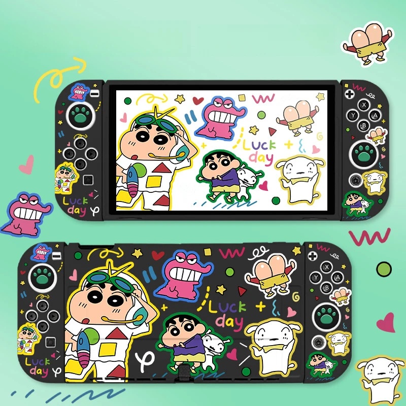 Gaming Console Nintendo Switch Oled Model - Capa Protetora Kawaii Cartoon Crayon Shin-Chan