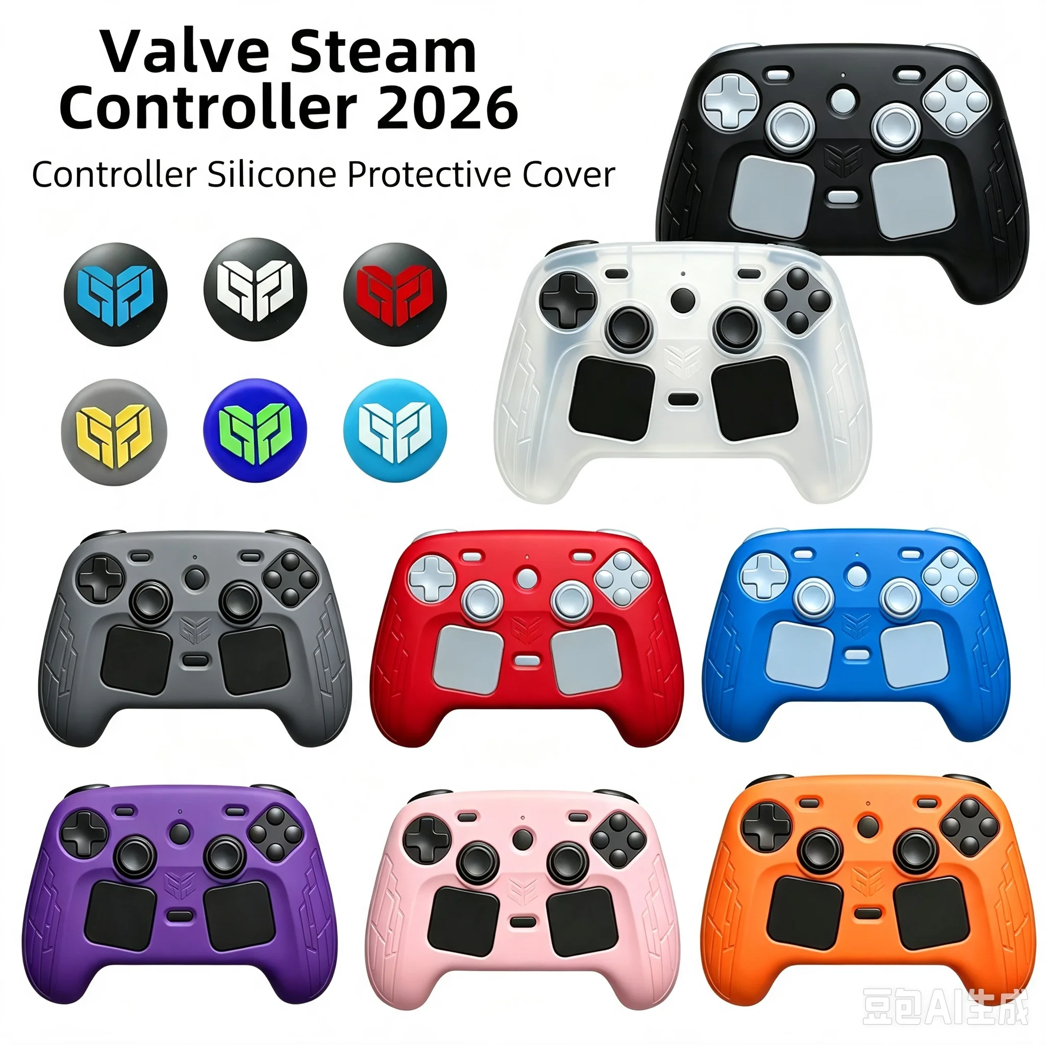 Sony Console Playstation 5 - Capa Antiderrapante para Controle Steam Controller