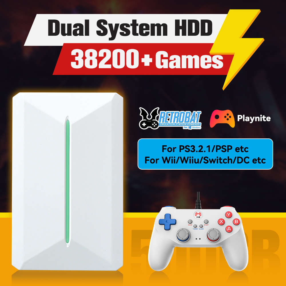 Gaming Console Emulator - Retrobat & playnite sistema hdd console