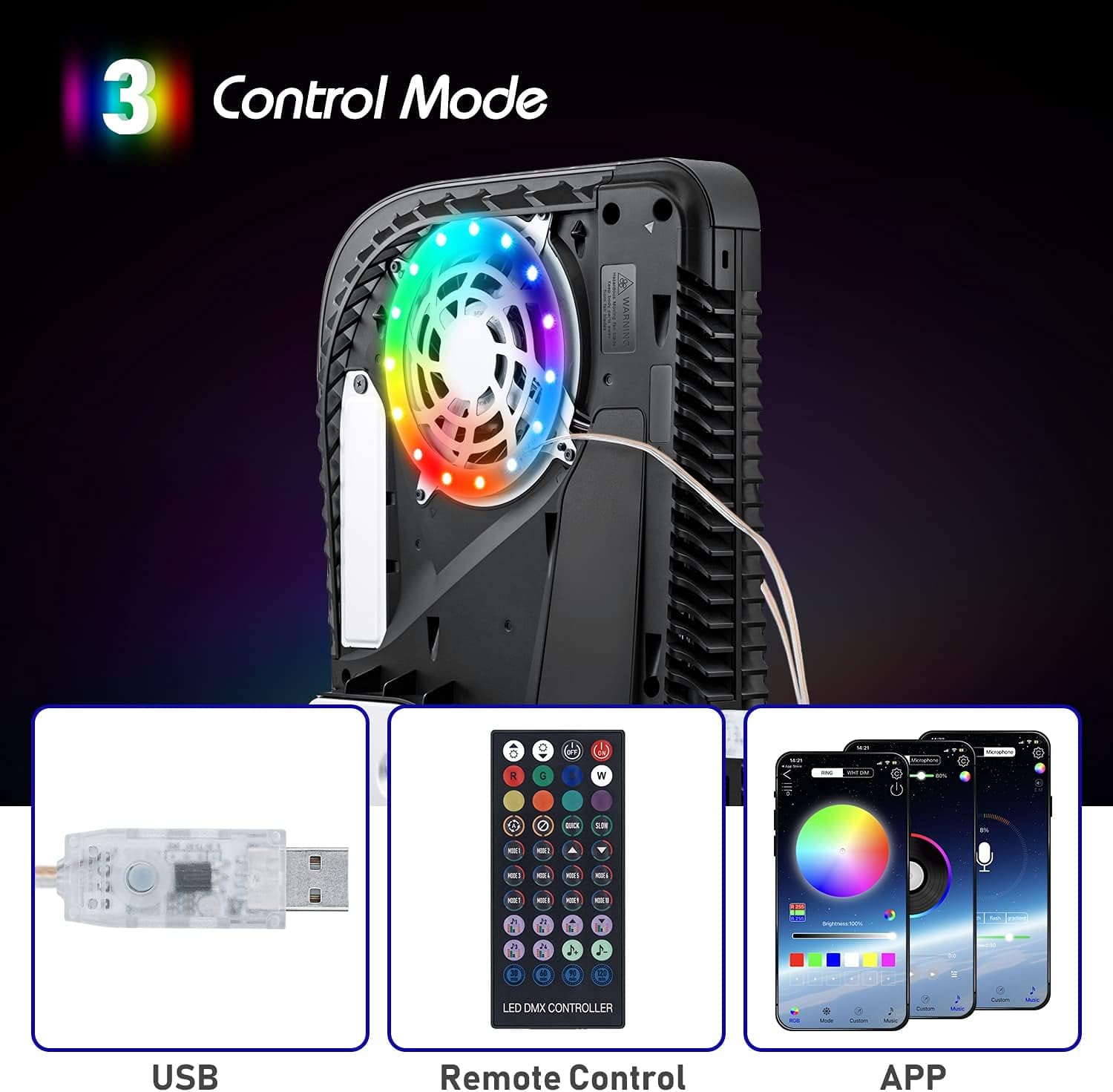 Gaming Console Setup - Fita de Luz LED RGB para