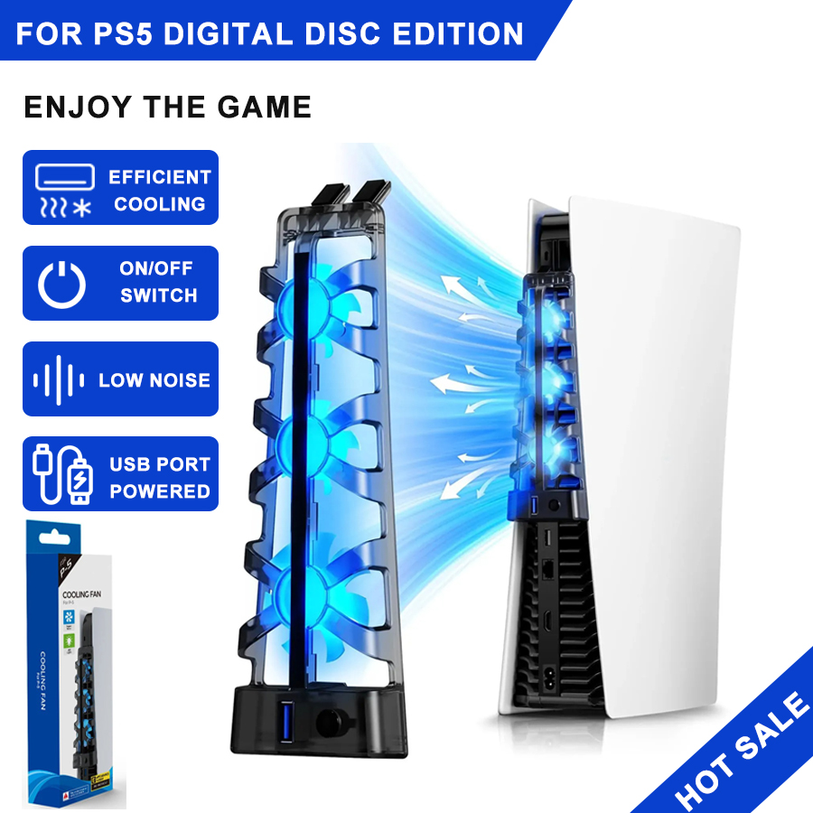 Sony Console Playstation 5 - Ventilador de Resfriamento com Luz LED