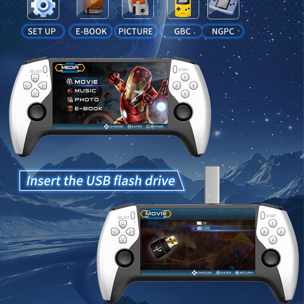 Novo Console de Jogos Portátil - Gaming Console Emulator avaliação e preço