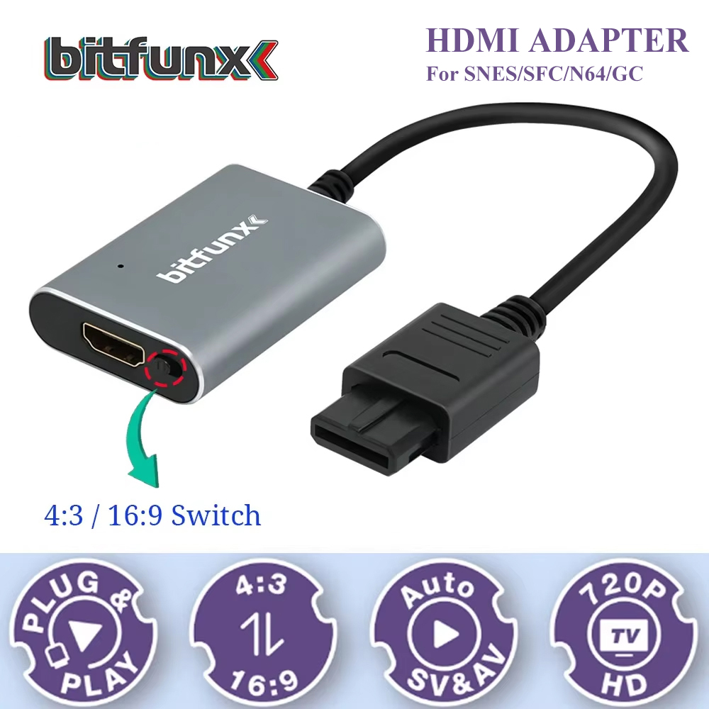 Adaptador Bitfunx 720P Svideo  - Gaming Console For Tv avaliação e preço