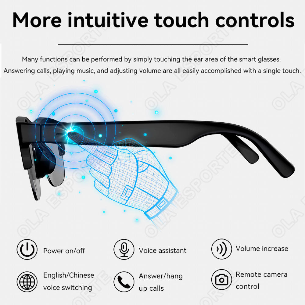 NOVOS Óculos Inteligentes V5.3 - Gaming Glasses Uv avaliação e preço