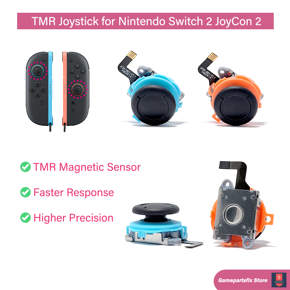 Joystick TMR Azul Laranja para - Gaming Console Nintendo Switch 2 avaliação e preço