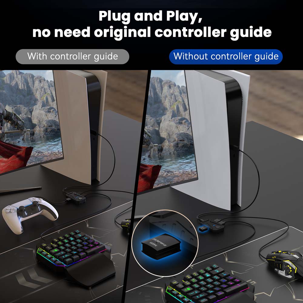 Combo de Teclado e Mouse para  - Gaming Console Setup avaliação e preço