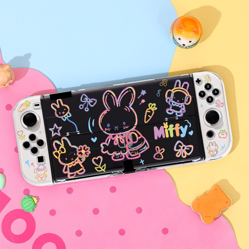 Capa Protetora Fofa Miffy para - Gaming Console Nintendo Switch Oled Model avaliação e preço