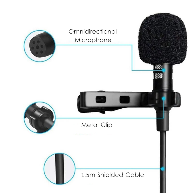 3.5mm mini microfone de lapela - Pc Gaming Handheld Console avaliação e preço