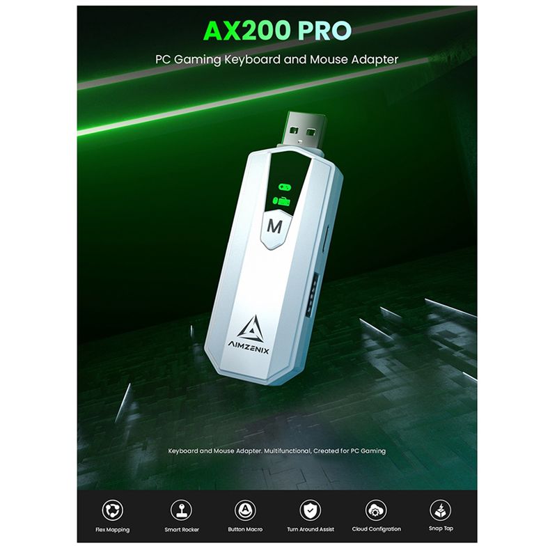 AIMZENIX AX200PRO Adaptador Co - Gaming Console Best avaliação e preço