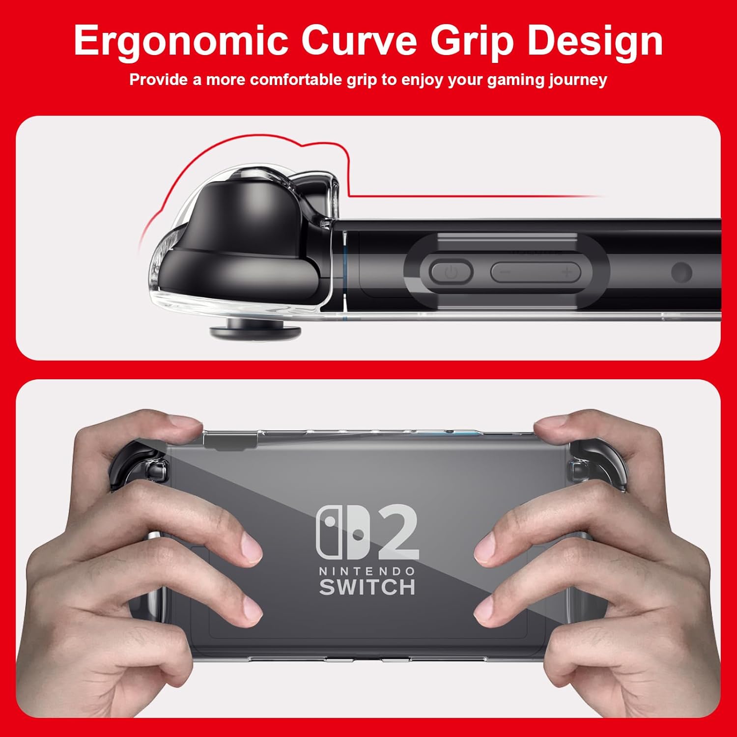 Capa ergonômica de TPU para Sw - Gaming Console Nintendo Switch 2 avaliação e preço