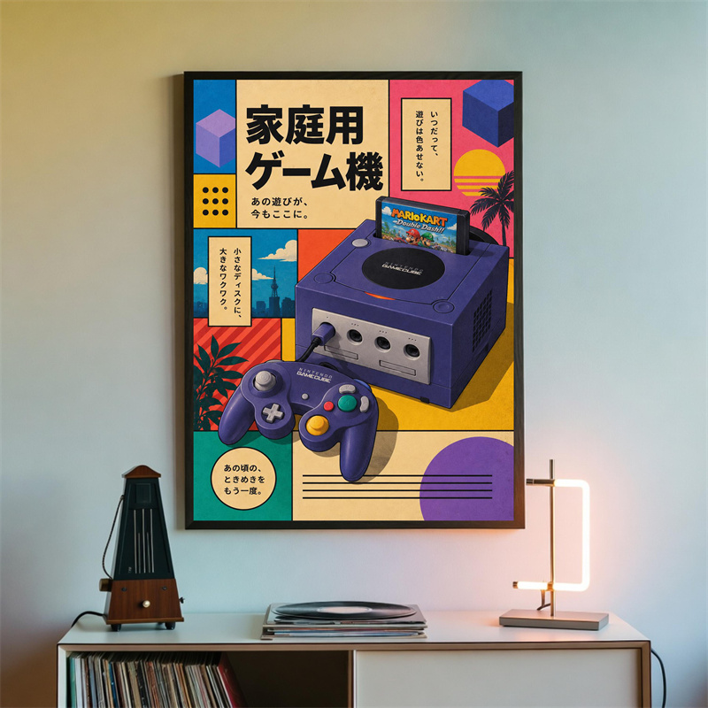 Pôster Decorativo de Jogos Ret - Gaming Console In 90S avaliação e preço